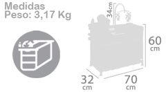DeCuevas Манеж-игровой центр для куклы  с аксессуарами  серии 