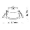 Встраиваемый светильник Technical Stockton DL015-6-L7W