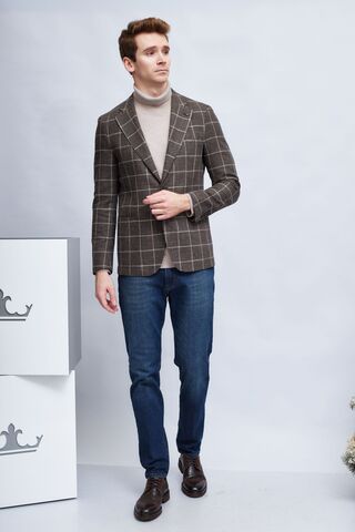 CC Collection by CORNELIANI Пиджак с шерстью в крупную клетку