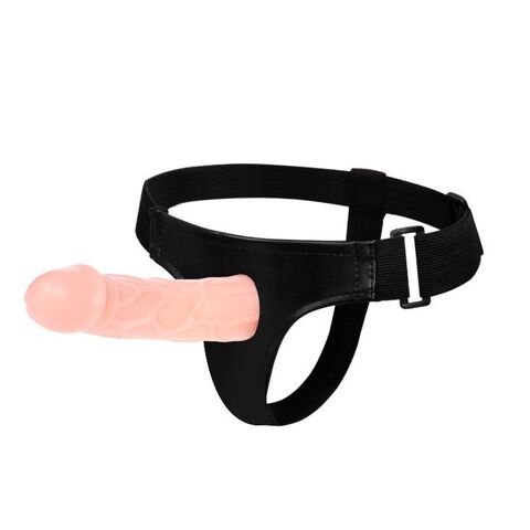 Телесный фаллоимитатор на трусиках Jessica Strap-On - 15,5 см. - Baile BW-010026