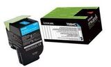 Картридж для принтеров Lexmark CS310, 410, 510 голубой (cyan). Ресурс 1000 стр (70C80CE)