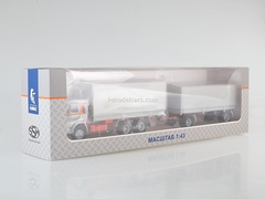 KAMAZ-53212 with trailer GKB-8350 white 1:43 Start Scale Models (SSM)