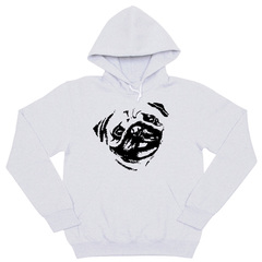 Толстовка "Мопс - портрет"