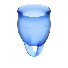 Набор синих менструальных чаш Feel confident Menstrual Cup - 