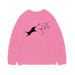 Свитшот "Бордер Колли и бабочки"