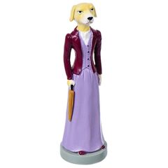 Фигурка декоративная Девушка Собака, 21.5 см, Y4-3716
