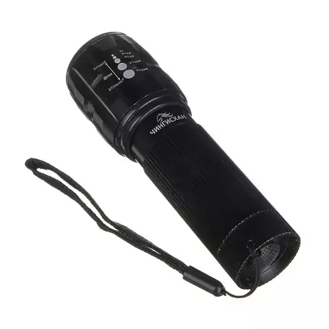 ЧИНГИСХАН Фонарик, XPE, 3xAAA, 1 режим, пластик, металл