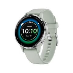 Умные часы Garmin Venu 3S, 41mm, Silver / Sage Gray (010-02785-01)