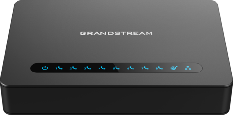 Grandstream HT818 - телефонный адаптер. 8xFXS, 1xLAN, 1xWAN, (1GbE)Gigabit Ethernet