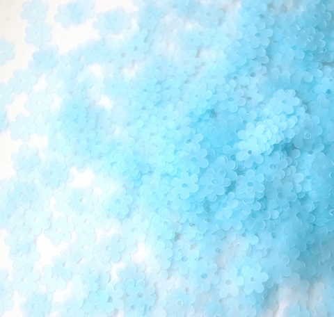 Пайетки плоские roselline 5 мм. Turchese (646F)