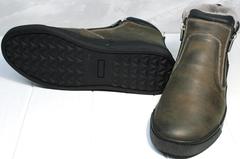 Мужские зимние ботинки на толстой подошве Rifellini Rovigo 046 Brown Black.
