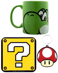 Подарочный набор Super Mario (Yoshi) Кружка+Подставка+Брелок