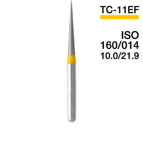 Боры алмазные,TC-11EF, (желтые) MANI, упак(5шт)