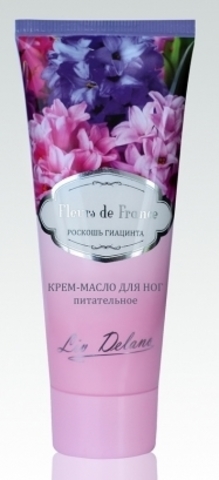 Fleurs De France Питательное крем масло для ног Роскошь гиацинта 75 г. (Liv-delano)