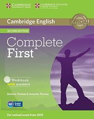 Complete First Second edition (for revised exam 2015) Workbook with Answers with Audio CD