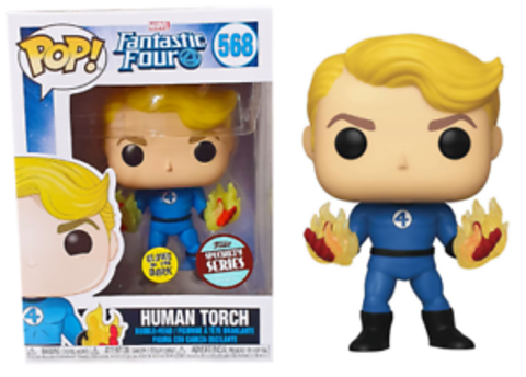 Human Torch (568) (Fantastic Four) Funko Pop! || Человек-Факел (светится в темноте)