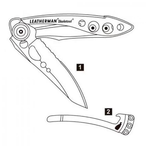 Складной нож Leatherman Skeletool KBX (832382) | Multitool-Leatherman.Ru