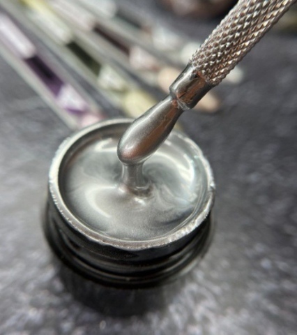 Almazgel Гель-краска Металлик №1 (серебро) 5гр