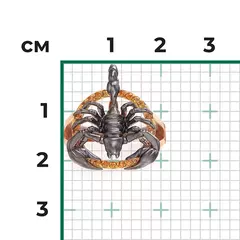 01-5777-00-206-1111 -Кольцо со СКОРПИОНАМ из золота с цитринами