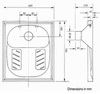 Чаша Генуя антивандальная стальная Nofer 13020
