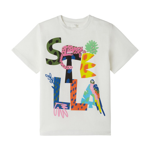 Футболка Stella McCartney Kids Logo Jungle