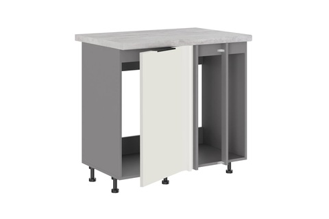 Брауни МП-1000 шкаф под мойку (Стол под мойку (прямой угол) одна створка+2 фальшпанели)