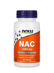 Now Foods NAC, 1000 мг, 60 таблеток
