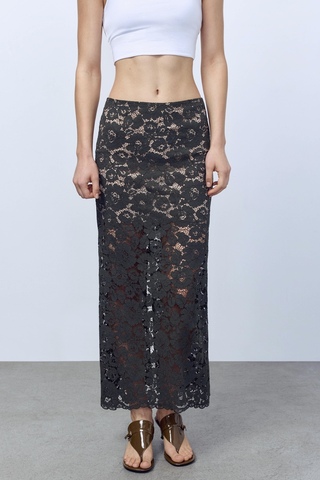 Юбка-макси из кружева