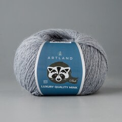 Пряжа "Норка" длинноворсовая Luxury, пух норки-70 % нейлон-30 %, мышиный