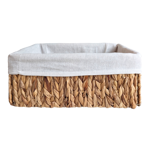 Корзина декоративная плетёная Lofsen, 38x28x16, водный гиацинт