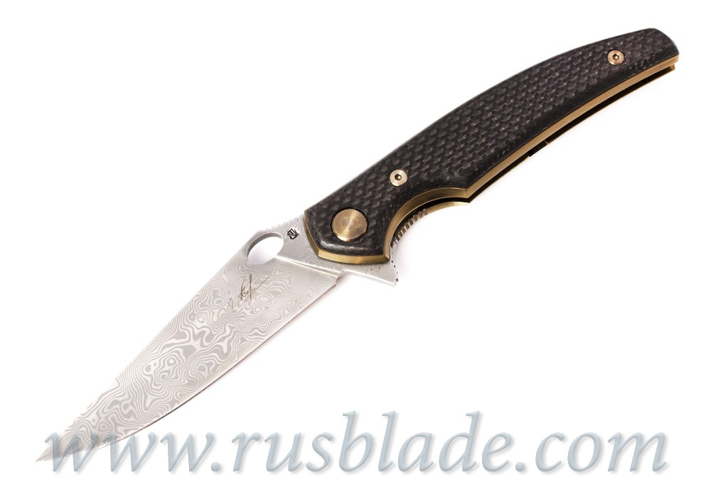 Cheburkov Golden Raven # 161 Damascus Gold Plated