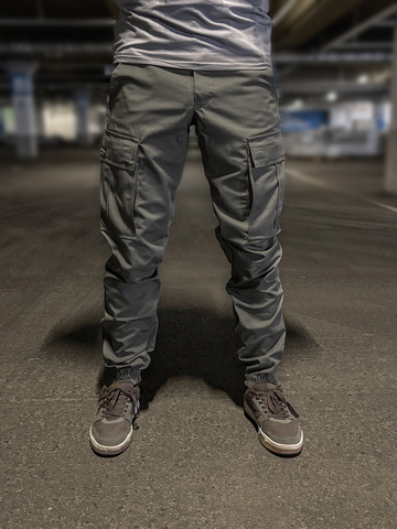 Хлопковые штаны с карманом под нож 