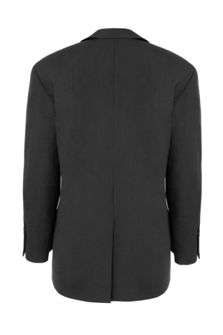 “Striped wool jacket” Двубортный жакет из шерсти. (2)