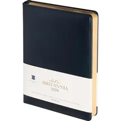 Ежедневник датированный 2026 IF 14х20см 176л, тверд Britannia I1710/blue