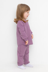 брюки  для девочки  КР 400758/насыщенный виноград к523