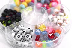 
          Набор для создания украшений-бусины Alingar, 80х80х12 мм, "Смайл", 6 видов бусин, 1х1,1 м леска, пластик. пенал