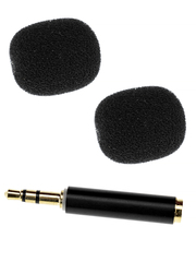 Петличный микрофон 3.5мм комплект (Удлинитель, ветрозащита, переходник 2.5мм, чехол)