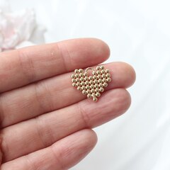 Подвеска с Сердце, 18*20 мм, позолота, П921