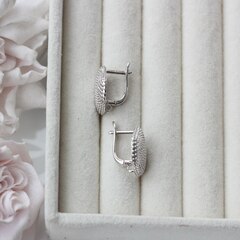 Швензы Ракушки 17 мм с английским замком, родий, Ш134