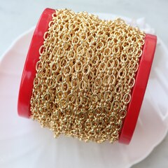 Цепочка 9*6 мм, позолота, 50 см, А216