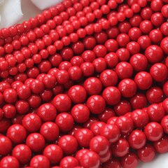 Майорка красная 10 мм, 1 нить, МА212