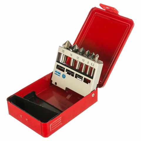 Набор зенковок 90° 6,3-20мм 3z HSS 6шт Bucovice(CzTool) 741805