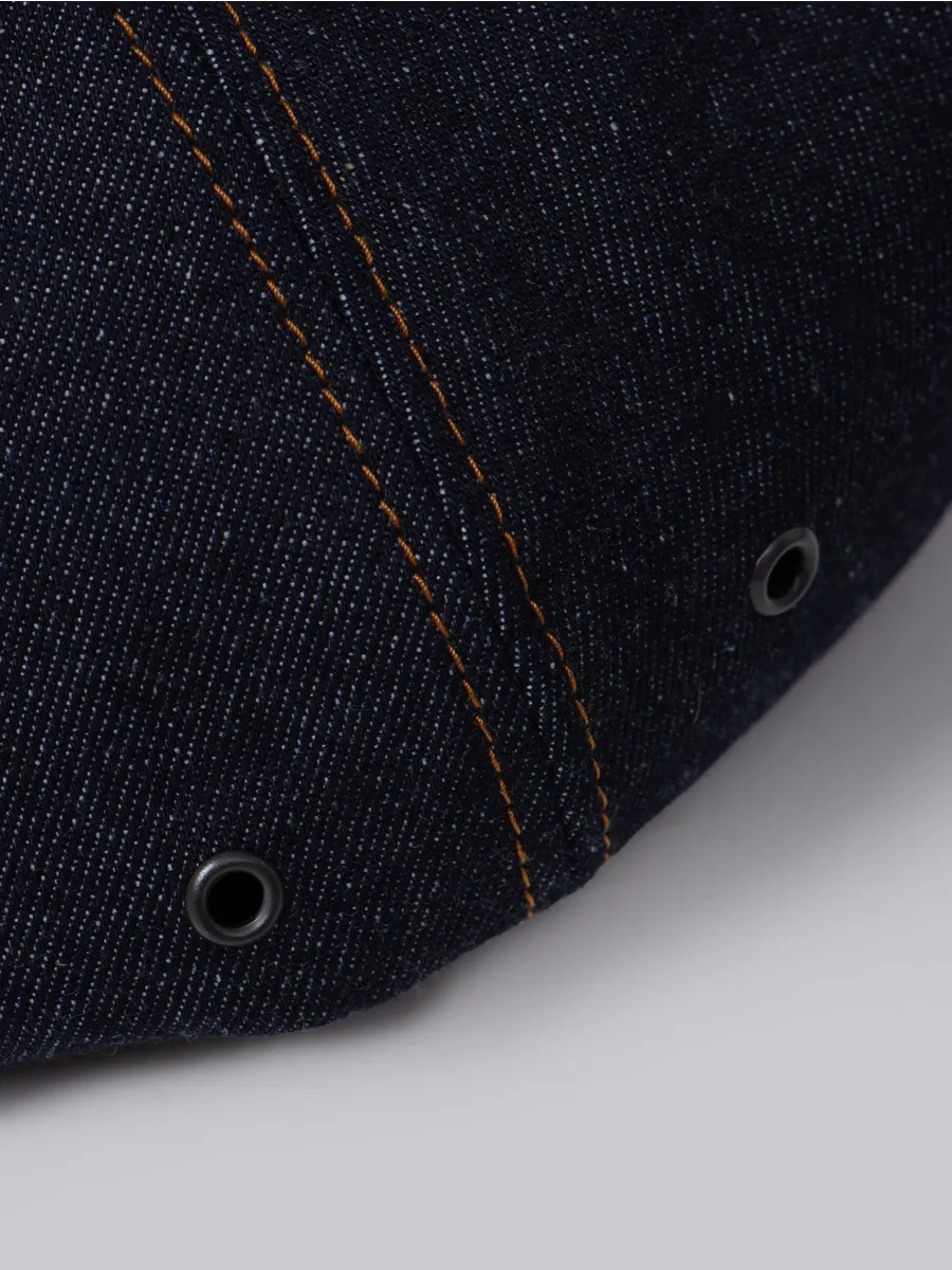 Кепка восьмиклинка джинсовая осенняя