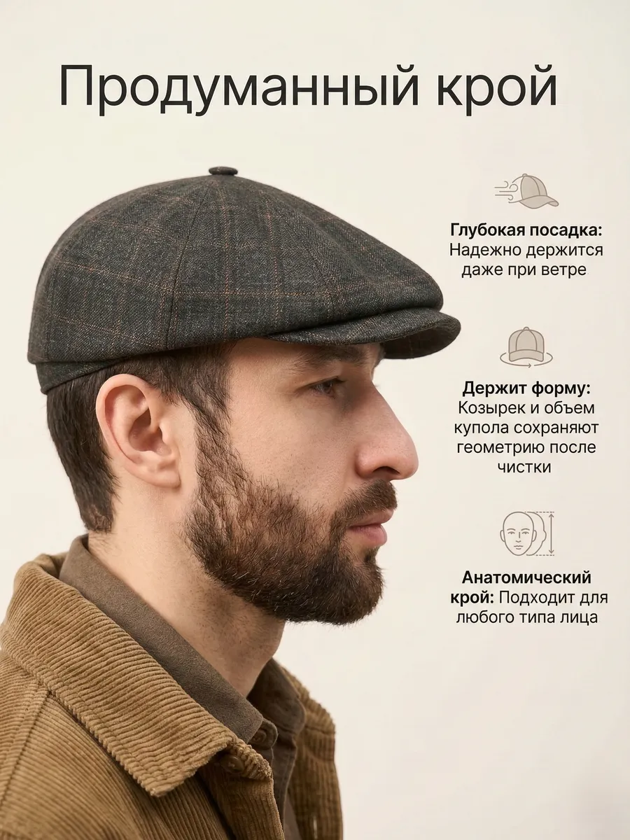 Кепка восьмиклинка весенняя