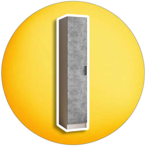 пенал ЛАРС 0,4 м (белый/ателье светлое)