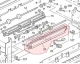 Направляющая пластина стопы бумаги в сборе, материал пластик Ricoh