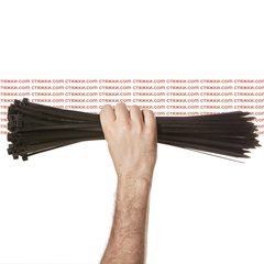 Стяжки морозостойкие Арктик 8х430 черные - 100 шт/уп | Хомуты кабельные морозостойкие