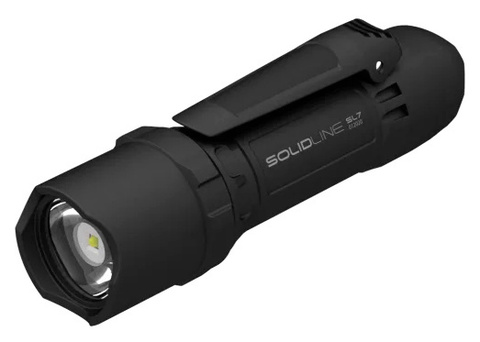 Фонарь ручной Led Lenser Solidline SL7, чёрный, светодиодный, AAAx4 (502233)