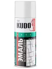 Краска аэрозольная, белая глянцевая. KUDO. 520 мл.