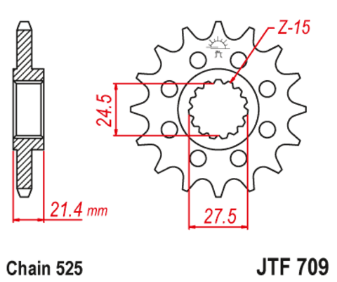 Звезда ведущая JTF709 17